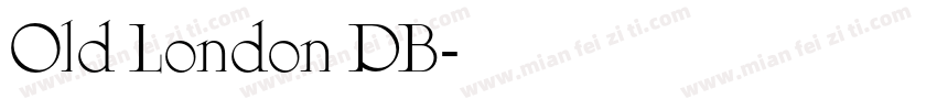 Old London DB字体转换